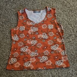 Croft & Barrow Floral Tank Top
